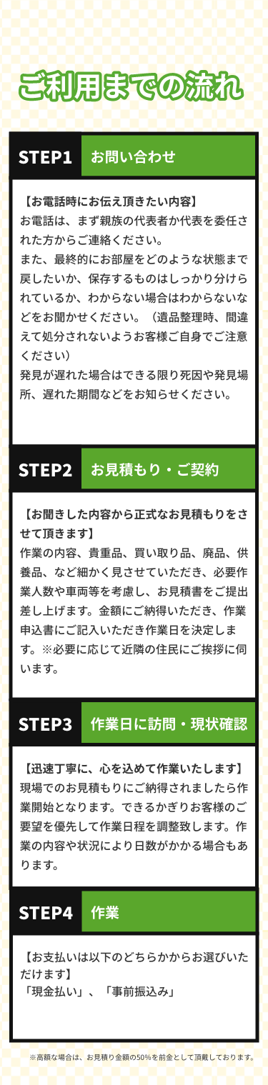 ご利用までの流れ